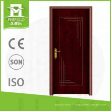 2018 chine alibaba nouveaux types porte intérieure en bois porte pvc pas cher